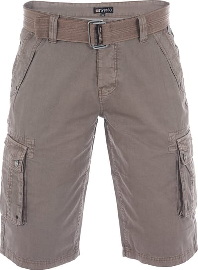 riverso Heren Short RIVAnton regular/straight Bruin W 31 Volwassenen Cargo shorts / korte broek