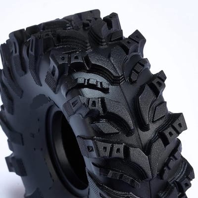 RC Crawler Banden - Modderbanden Zacht - RC Auto Rijden - Supergrote Kleverige Banden - 74 x 27mm - Blauw