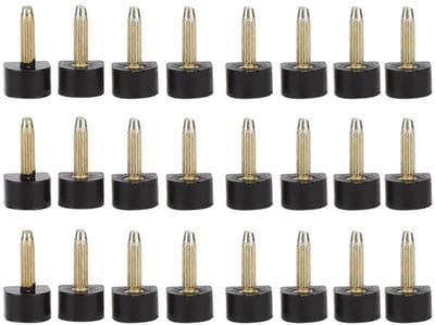 Golden crown - Naaldpunt - Reservepunten voor hoge hakken - Bescherming voor hielpluggen - 10 x 10 mm - Antislip schoenen - Voor dames - 24 stuks