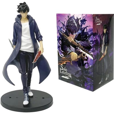 Figurine Anime Solo Leveling 21CM Sung Jin Woo Édition Animée ESPRESTO Excite Motions-1 Modèle Scène de Combat Jouet Poupée PVC Cadeau