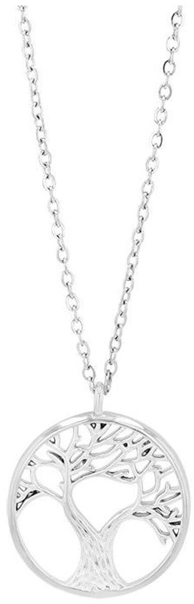AKZENT Akzent damesketting met hanger "Neven" van 925 Sterlingzilver, gerhodineerd, duurzaam