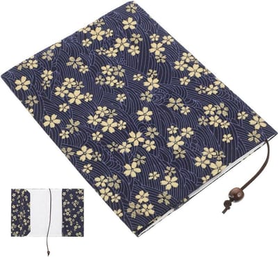 JGS Premium - Boek Cover Notebook Beschermhoes Bloemen Patroon Handgemaakt Reizen Stof