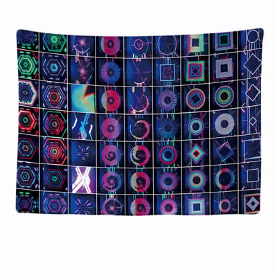 Ulticool - DJ Dance Background Backdrop Achtergrond - Wandkleed - 200x150 cm - Groot wandtapijt - Poster - Blauw