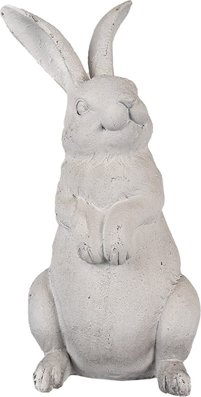 Clayre & Eef Beeld Konijn 26 cm Beige Polyresin