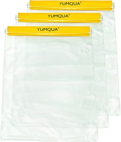 SnelShoppen - Grote Waterdichte Tassen Set - 3 Pack - Duidelijke Pouches voor Documenten, Kaarten, Camera, Mobiele Telefoon, Tablet - Ideaal voor Kaja