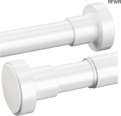 RFWR® Douchestang zonder boren - Verstelbare roestvrijstalen gordijnroede (90-160 cm, φ25 mm)