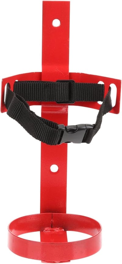 Brandblusser Beugel - Wandmontage Houder - Voertuig Veiligheid - Verstelbare Riemen - 25.5x10.1cm - Zoals Getoond