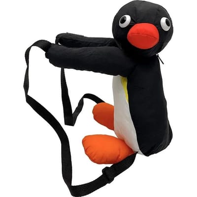 38cm Cartoon Pinguïn Pluche Rugzak Cartoon Schattig Pluche Speelgoed Zacht Gevuld Dier Schoudertas Voor Kinderen Meisjes Decor Cosmetische Tas
