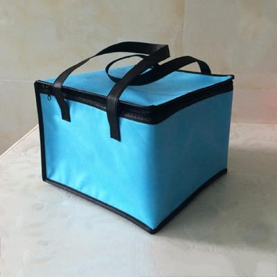 Grote Niet-Geweven Thermische Isolatie Verpakking Lunchtas Picknick Draagbare Container Tassen Vers Ijs Koeltas Drager Eten Geïsoleerde Tassen 25X25X20cm