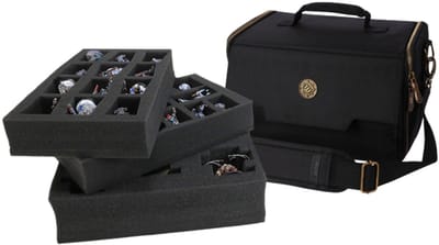 Enhance Gaming miniatuurfiguren tas - brede basis - zwart - beschermende draagtas.