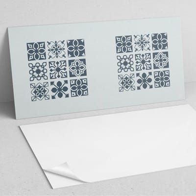 Coloray Wandpanelen Zelfklevend - Geometrische patronen in vierkanten PVC Wandpaneel - 100 cm x 50 cm - Grijs Wandbekleding Zelfklevend - 1 stuk - Texturen Wandpanelen Zelfklevend - Keuken Wandpanelen - Wandpanelen Badkamer