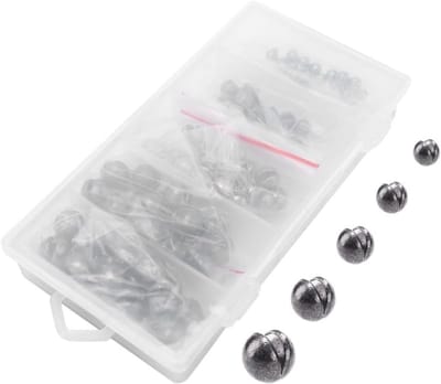 100 Stuks Hengellood Set in 5 Maten - Afneembare Split Shot voor Dobbervissen