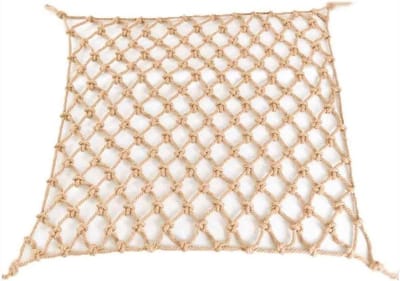 Beschermend Net - Veiligheidsnet Touw - Balustrade Beveiligen - Weerbestendig Nylon - 1x4 meter - Natuurlijk