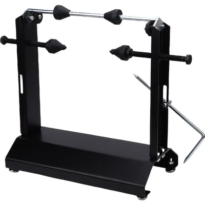 Support d'équilibrage de roue de moto Robuste Équilibreuse de roue de pneu pour l'alignement statique et dynamique des pneus black