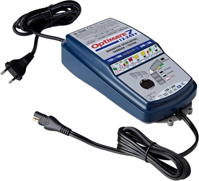 Universele 12V Druppellader & Onderhoudslader voor Motor, Auto & Scooter