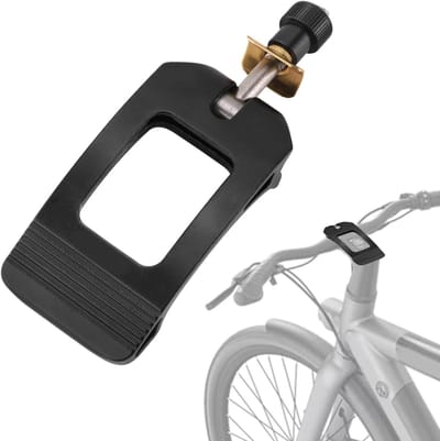 Fiets stuurpen klem - Zadelpen adapter - Vouwen en transport - Snelspansysteem - 12 cm lengte - Zwart