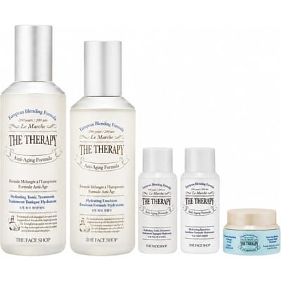 THE FACE SHOP The Therapy Hydraterende Speciale Set 2 Delen Tonic Treatment 150ml Emulsie 130ml Piece Special Set