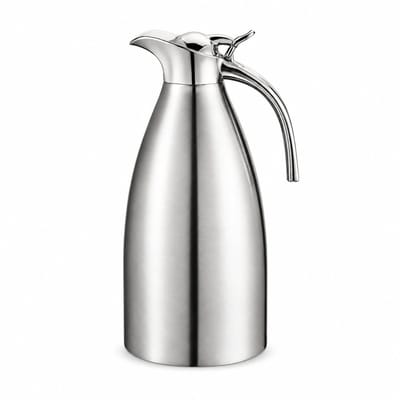 My Green Deal – RVS Thermoskan 1L Zilver – Thermoskan – Thermosfles – Warm & Koud Serveren – Premium 304 RVS – Dubbelwandig Geïsoleerd