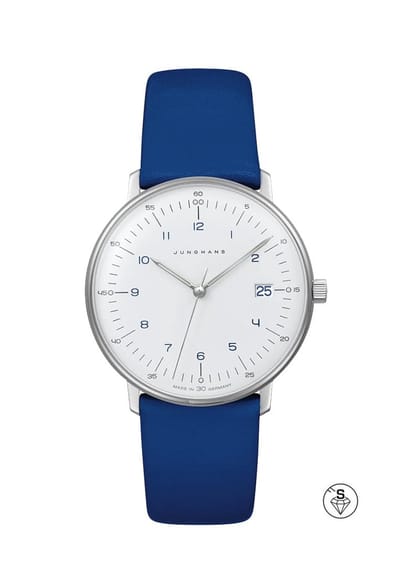 Junghans Max Bill ladies 047/4540.02 - dames horloge - quartz - blauw - luxe - cadeautip