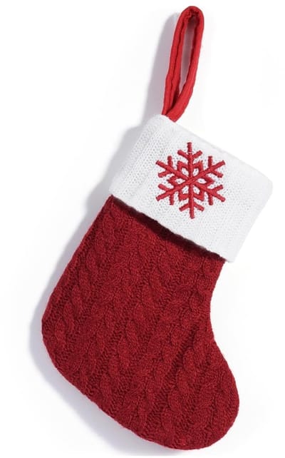 Dailygoods- Kerstkous 18 cm - Gepersonaliseerd - Luxe Katoen - Handgemaakt - Monogram - Zachte Manchetten - Kerstkousen
