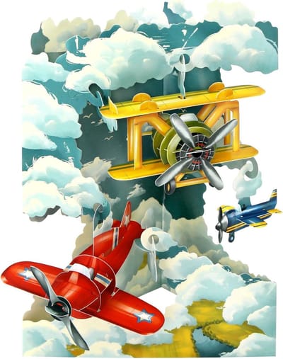 3D Pop-up Kaart - Wenskaart Ansichtkaart - Verjaardag Vieren - Bewegende Delen - 145 x 195 cm - Meerkleurig