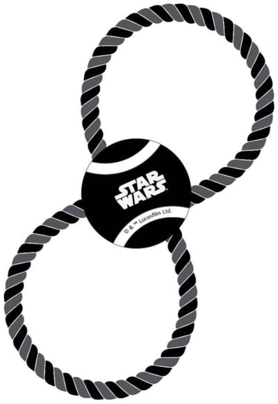 Star Wars tennisbal en touw hondenspeelgoed