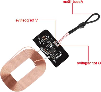 Draadloze Oplader Ontvanger voor DIY Projecten - Qi Standaard Ontvangstmodule met Spoel en Circuitbord 5V 1A voor Smartphones en Tablets