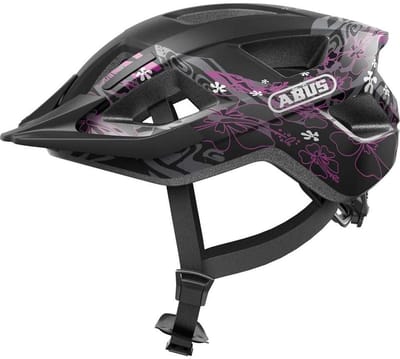 Fietshelm ABUS ADURO 3.0 LED maori blackberry M - 52-58 cm - zwart - Geschikt voor gebruik op elektrische fietsen - stadsfietsen - 315 g
