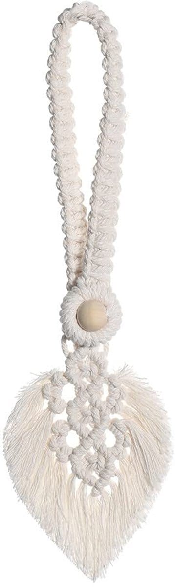 Dailygoods- Gordijn Tiebacks Handgemaakt - 2 Stuks - Decoratieve Touw Holdbacks - Kwastje - Geschikt voor Diverse Dikte Gordijnen - 40x13cm - Gordijnbanden