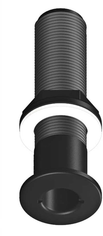 Trudesign 1´´ Huiddoorvoer 140 Mm Zilver