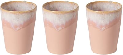 Costa Nova Bekers Grespresso Soft Pink 375 ml - 3 stuks
