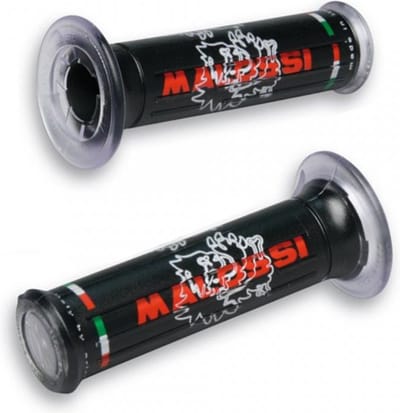 paar malossi zwart tribal logo stuur voor motor scooter 914575.b0 nieuw