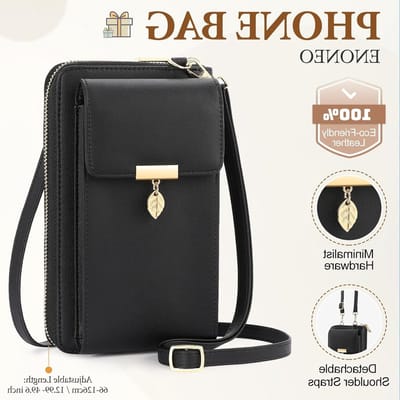 Stijlvolle Dames Crossbody Tas met RFID Bescherming, Geschikt voor Mobiele Telefoon en 12 Pasjes, Ideaal voor Dagelijks Gebruik en Uitgaan