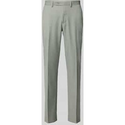 Pantalon met persplooien en achterzakken
