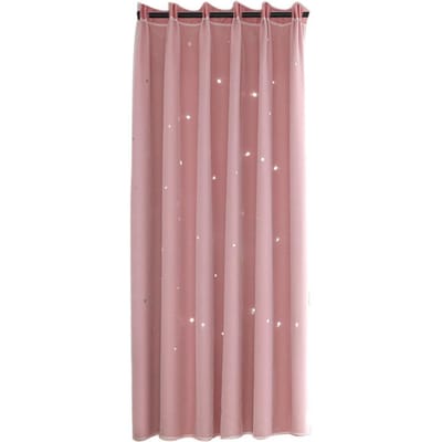 Hollow Out Ster Stijl Raam Voile Tule Gordijn Transparante Panelen Slaapkamer Woonkamer Decor Roze gray
