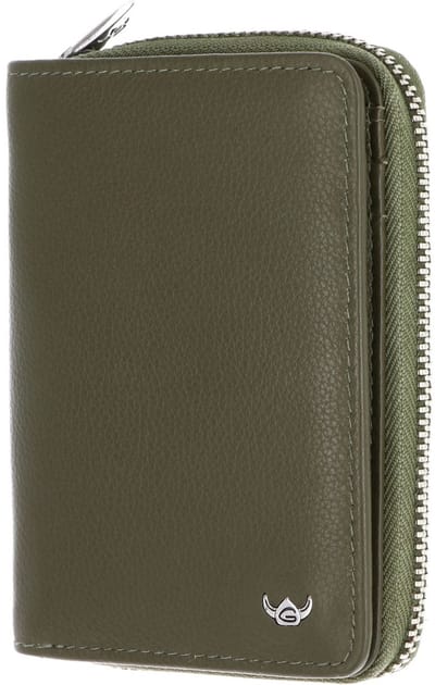 Golden Head Leren portemonnee Madrid RFID Protect RV-Börse 3317 Oliv olijfgroen