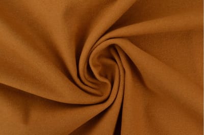 Molton stof - Donker okergeel - 1 meter - Per meter - 150cm breed