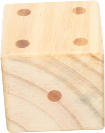 Houten Dobbelstenen - Spelaccessoires - Gezelschapsspellen - Ronde Hoeken - 7x7cm - Diverse Kleuren
