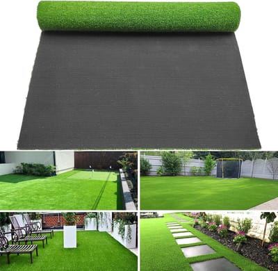 Kunstgras gazon - Balkon tapijt - Buiten decoratie - Weerbestendig UV - 9x15 meter - Groen bruin