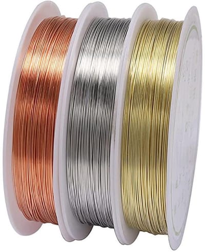 Kralen Draden - Sieraden Draad - Sieraden Maken - Flexibel Duurzaam - 3 Rollen 0.3mm - Koper