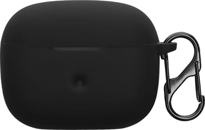 kwmobile cover voor oordopjes case - geschikt voor Bowers & Wilkins Pi6 / Pi8 - Trendy beschermhoes draadloze oordopjes in zwart