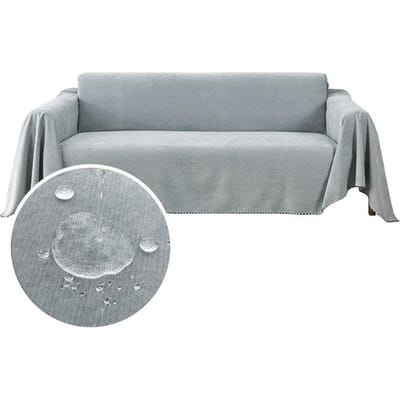 Effen Kleur Waterdichte Bankhoes All-weather Bankdeken Stofbestendig Doek Voor Slaapkamer Woonkamer Bankkussen 90X180cm