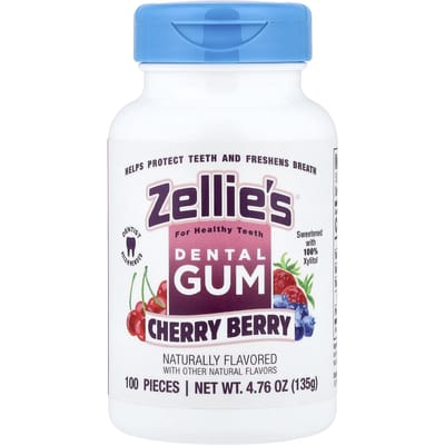 Zellie's, Tandvlees, Kers Bes, 100 stuks gray