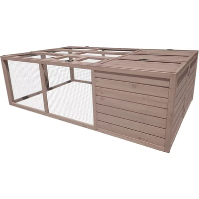 Woodland konijnenhok jumper forest Taupe S - 120x120x48cm