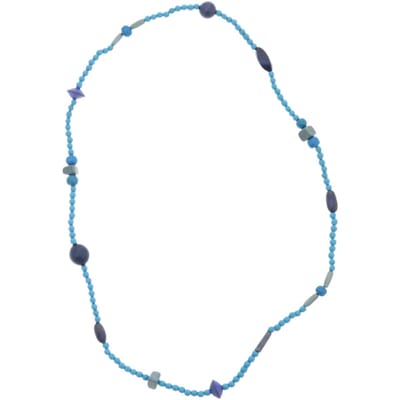Behave – Lange ketting blauwgrijs – Boho accessoire – Vintage look