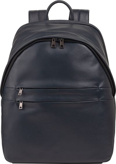 DuDu New York Dagrugzak Leder 41 cm Laptopvak - 42cm (17 duim) - navy