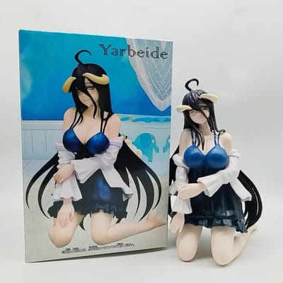 16CM Overlord Albedo FuRyu Bureau Schattige Konijnenmeisje Figuur PVC Actie Anime Model Collectie Beeldje Decoratie Speelgoed Kinderen Cadeau