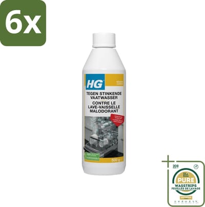 HG Stinkende Vaatwasser 500 gr - Voordeelverpakking - 6 stuks - Vaatwasser ontstopping - Vaatwasser schoonmaken