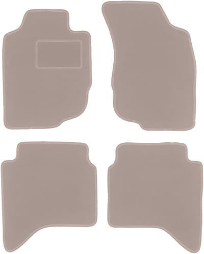 Beige velours matten voor: Toyota Hilux VII N25 N2 pick-up (2006-2015)