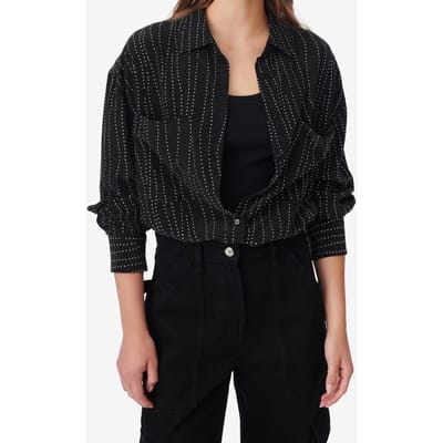 IRO Paris Zefiro Shirt Black Maat: 34 | Overhemden Outlet | Dames | Zwart